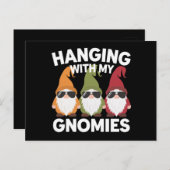 Mit meinen Gnomen-Garten-Genom Postkarte (Vorne/Hinten)