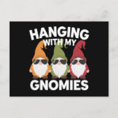 Mit meinen Gnomen-Garten-Genom Postkarte (Vorderseite)