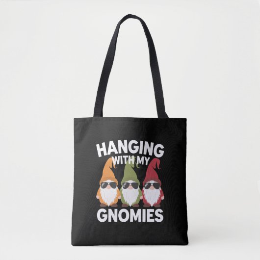 Mit meinen Gnomen-Garten-Genom Tasche (Vorderseite)