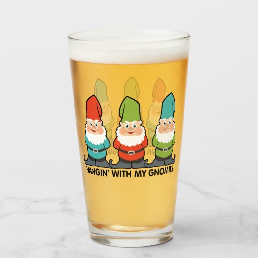 Mit meinen Gnomen-Heimen Glas (Vorne (Gefüllt))