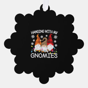 Mit meinen Gnomen lustige Weihnachtsgnome Weihnach Ornament Karte
