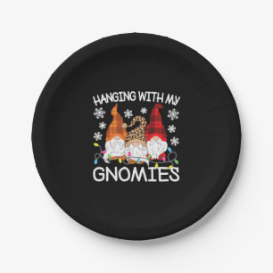 Mit meinen Gnomen lustige Weihnachtsgnome Weihnach Pappteller