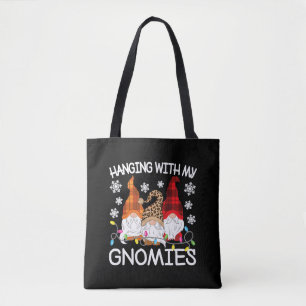 Mit meinen Gnomen lustige Weihnachtsgnome Weihnach Tasche