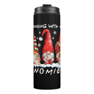 Mit meinen Gnomen lustige Weihnachtsgnome Weihnach Thermosbecher