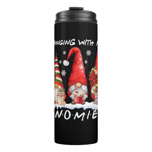 Mit meinen Gnomen lustige Weihnachtsgnome Weihnach Thermosbecher (Vorderseite)