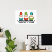 Mit meinen Gnomen Niedlich umgehen Poster (Heimbüro)