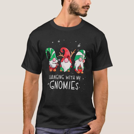 Mit meinen Gnomen Pajama, Weihnachts-Genom T-Shirt (Vorderseite)
