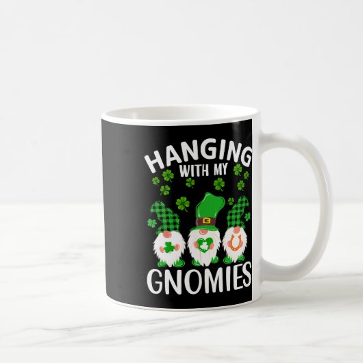 Mit meinen Gnomen St Patricks Day Green Gnom Kaffeetasse (Rechts)