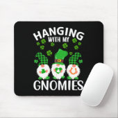 Mit meinen Gnomen St Patricks Day Green Gnom Mousepad (Mit Mouse)