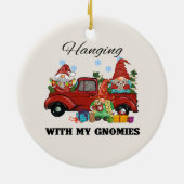 Mit meinen Gnomen umgehen Keramik Ornament (Hinten)