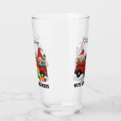 Mit meinen Gnomen umgehen - Niedliche Weihnachten Glas (Links)