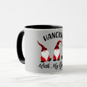 Mit meinen Gnomen umgehen Tasse (Vorderseite Links)