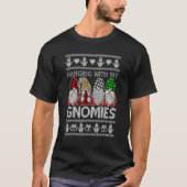 Mit meinen Gnomen Weihnachten Niedliche Gnome häss T-Shirt (Vorderseite)