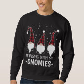 Mit meinen Gnomen Weihnachten Weihnachten Paja Sweatshirt (Vorderseite)