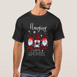 Mit meinen Gnomen Weihnachts Buffalo Kariert Ga T-Shirt