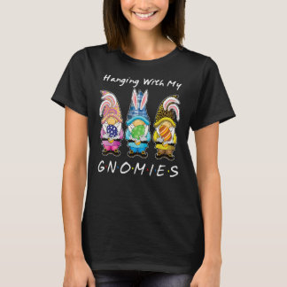 Mit meinen Gnomen zwitschern Ei jagen Gnome Ha T-Shirt
