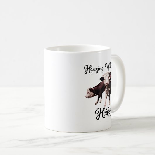 Mit meinen Heifers umgehen. Kuh. Bull Cowpens SC M Kaffeetasse (VorderseiteRechts)