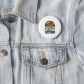 Mit meinen Hexen abhängen Vintage-Halloween-Design Button (Beispiel)