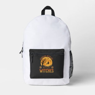 Mit meinen Hexen Halloween Bedruckter Rucksack