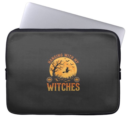 Mit meinen Hexen Halloween Laptopschutzhülle (Vorderseite)