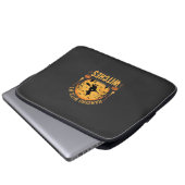 Mit meinen Hexen hängend Halloween-Design (2) Laptopschutzhülle (Vorne Knopf)