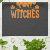 Mit meinen Hexen hängend Halloween-Design (3) Geschirrtuch (Gefaltet)