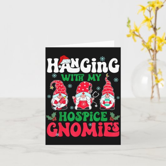 Mit meinen Hosce-Gnomen hängen Krankenpfleger-Gnom Karte (Gelbe Blume)