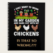 Mit meinen Hühnern in meinem GartenNotebook ausspa Planer (Vorderseite)