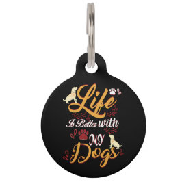 Mit meinen Hunden ist das Leben besser Haustiermarke