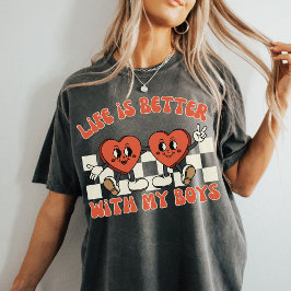 Mit meinen Jungs ist das Leben besser | Niedlich B T-Shirt