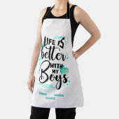 Mit meinen Jungs ist das Leben besser Schürze (InSitu)