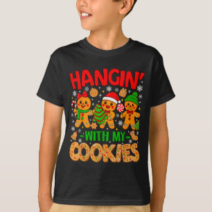 Mit meinen Keksen hängen Gingerbread Weihnachten M T-Shirt