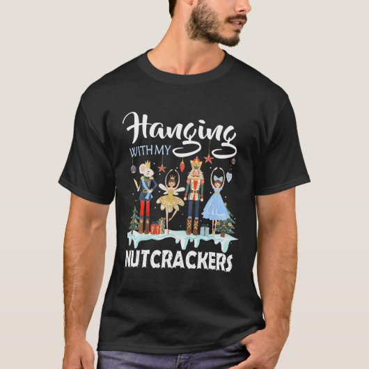 Mit meinen Nutcrackers Squad Weihnachtsballett T-Shirt (Vorderseite)