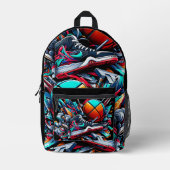 Mit meinen Phantastischen Sneakers Grafik Design Bedruckter Rucksack (Vorderseite)