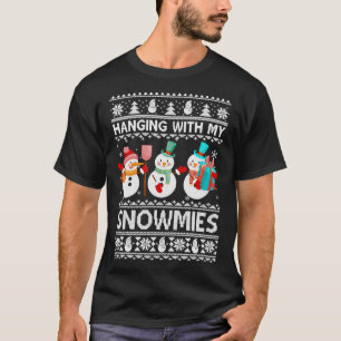 Mit meinen Schneemännern hingerissen Weihnachten T-Shirt