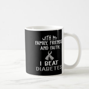 Mit meiner Familie und meinem Glauben besiege ich  Kaffeetasse