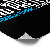 Mit meiner Katze so tun, als wäre Kamala Harris Pr Poster (Ecke)