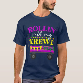 Mit meiner Krewe New Orleans rollen T-Shirt