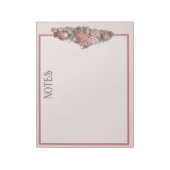 Mit meiner Liebe Palestine floral map PINK Notepad Notizblock (Rotiert)