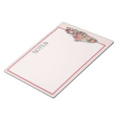 Mit meiner Liebe Palestine floral map PINK Notepad Notizblock (angewinkelt)