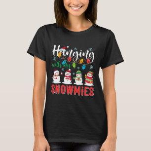 Mit meiner Snowmies Weihnachtsmannmütze Weihnachte T-Shirt