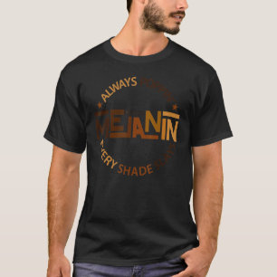 Mit Melanin gemacht Black Girl Magic Afro Schönhei T-Shirt
