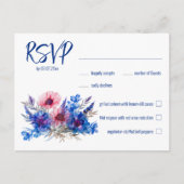 💍 mit Menü Cornflowers & Lavender UAWG Postkarte (Vorderseite)