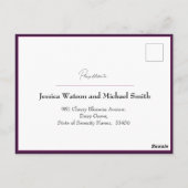 Mit Menü Fuchsia Verzauberung: Wasserfarbe Postkarte (Rückseite)