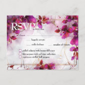 Mit Menü Fuchsia Verzauberung: Wasserfarbe Postkarte (Vorderseite)