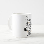 Mit mir alt werden, das Beste muss noch sein Kaffeetasse (Vorderseite Links)