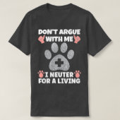 Mit mir I Castrium Veterinär T-Shirt (Design vorne)