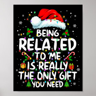 Mit mir verwandt Lustige Weihnachten Familie Xmas  Poster