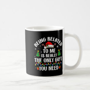 Mit mir verwandt Lustiger Weihnachten Familien-Xma Kaffeetasse