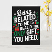 Mit mir verwandt zu sein ist das einzige Geschenk, Karte (Gelbe Blume)